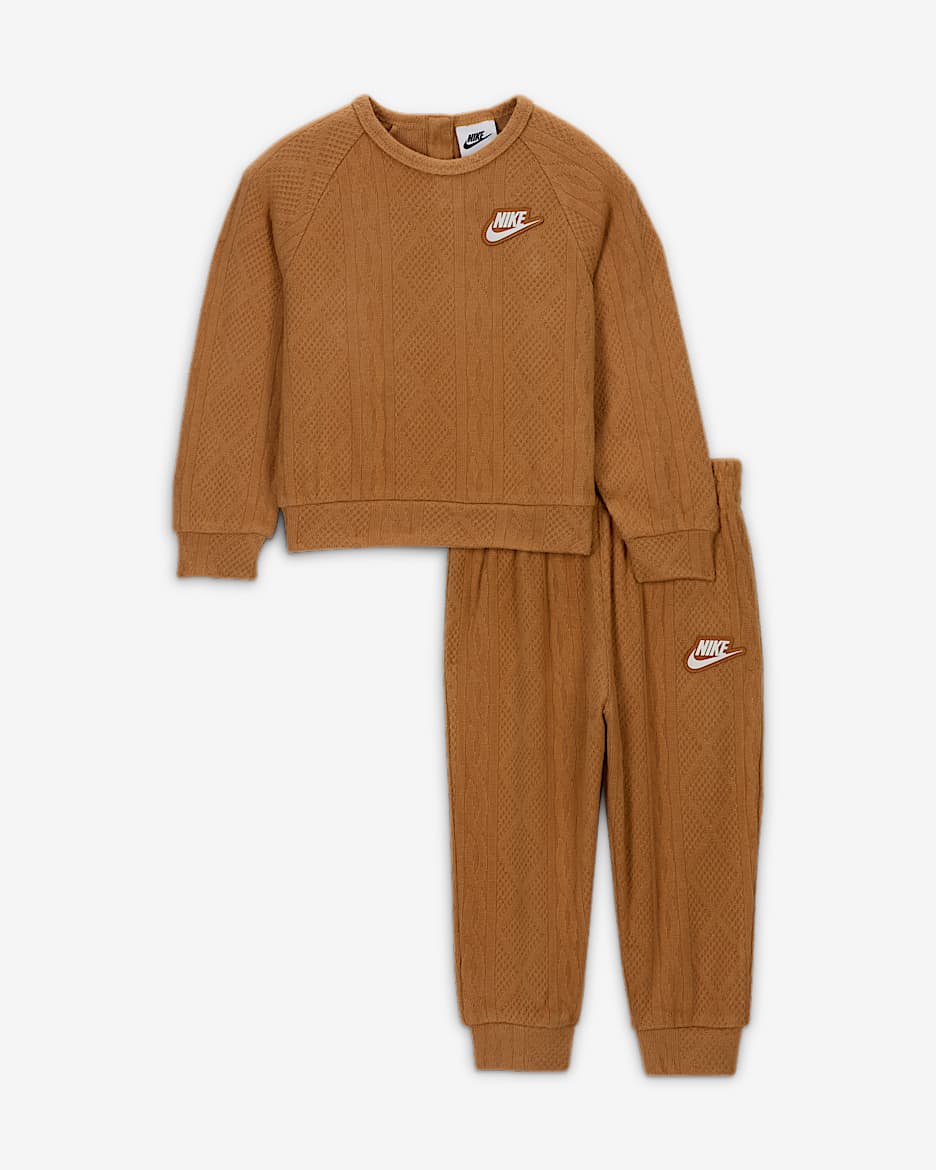 Nike Sportswear Baby 12 24M 2 Piece Cable Knit Set. Nike